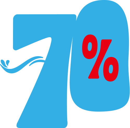 ~70%