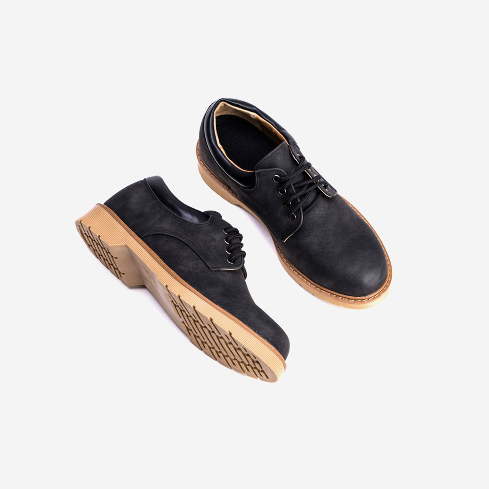 BSQTBYCLASSY 576 Ankle Two Tone Tall Derby Low Walker Matte Bla
