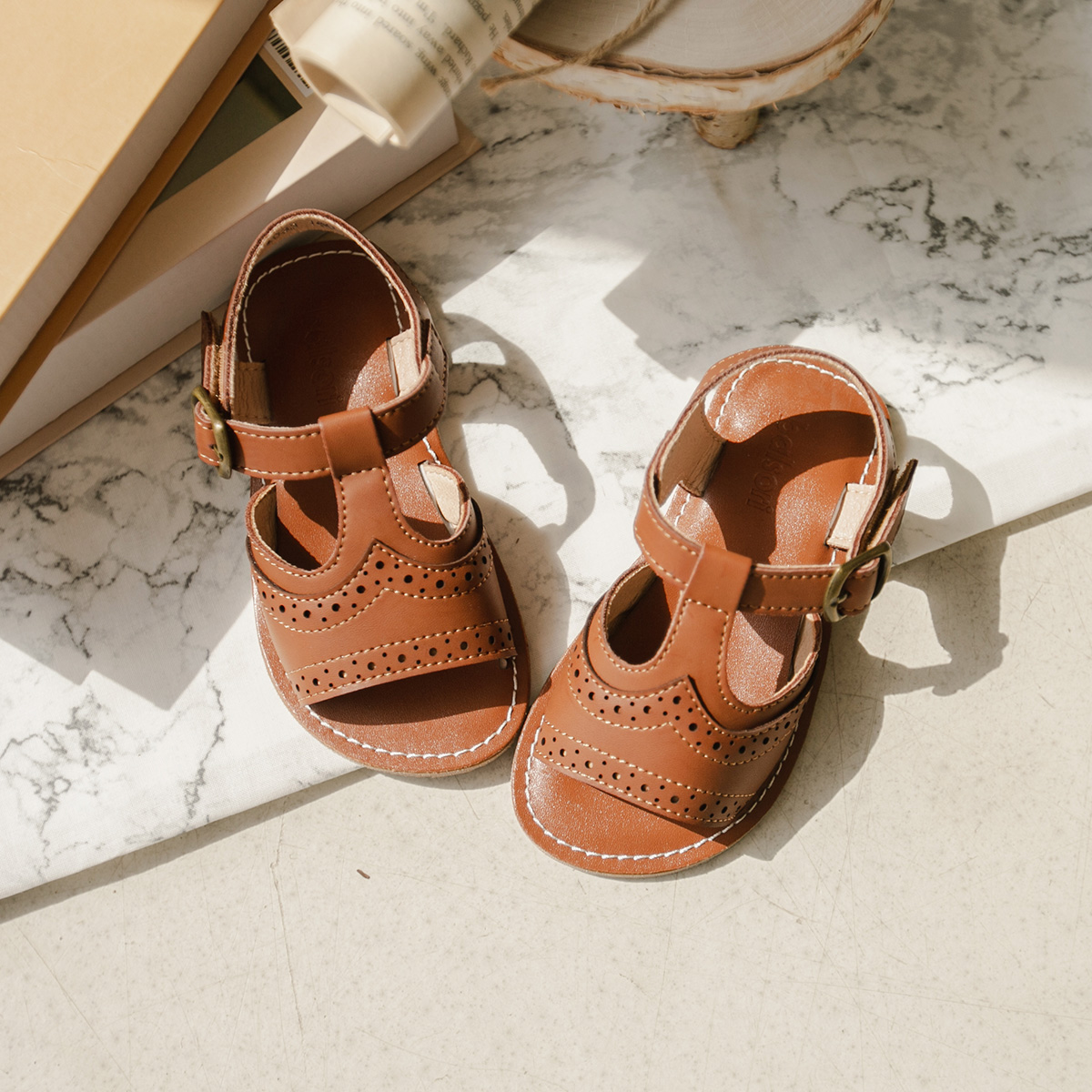 BABYZZAM Motif sandals for boys and girls