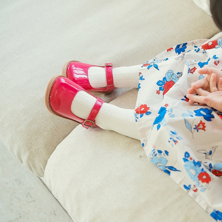 BABYZZAM enamel flat shoes