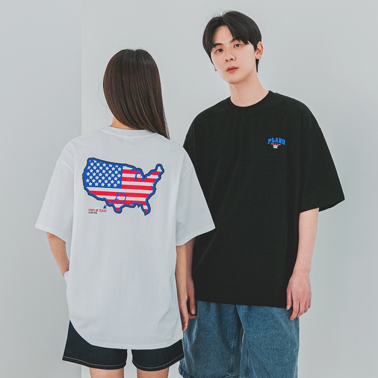 ALVINCLO 앨빈클로 PLANO 로케이션 오버핏 반팔티 AST4867 (2 COLOR)