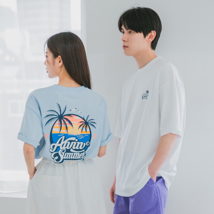 ALVINCLO 앨빈클로 SUMMER 오버핏 반팔티 AST4871 (3 COLOR)