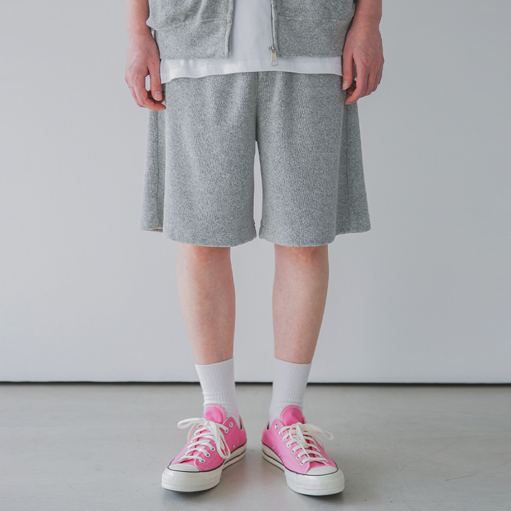 ALVINCLO [DE LUXE] 무지 테리 절개 반바지 DLX2601 (4 COLOR)