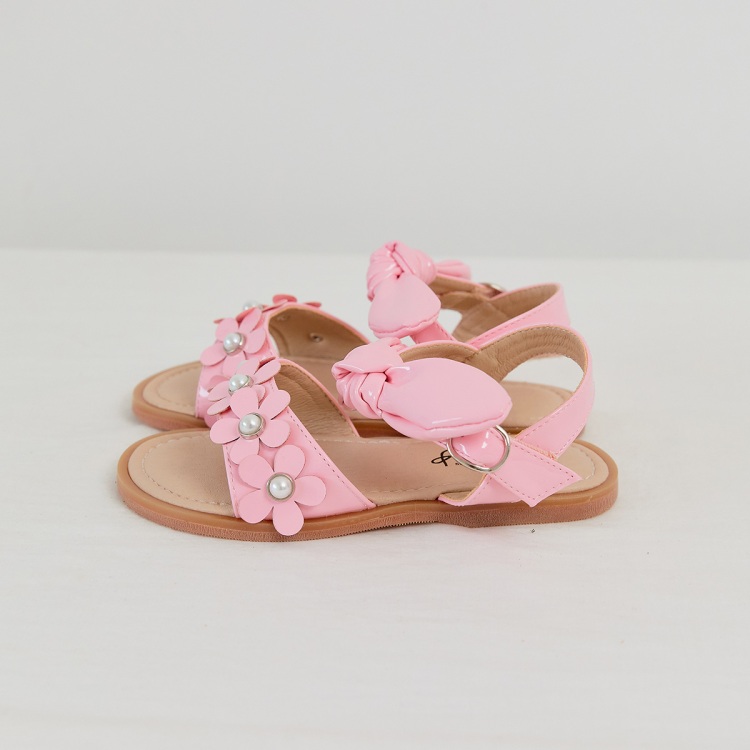 BABYZZAM Girl's Enamel Pearl Flower