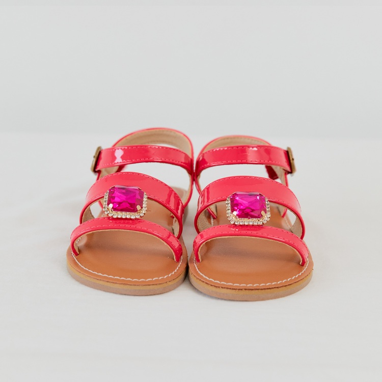 BABYZZAM Bling Ruby Sandals for Girls