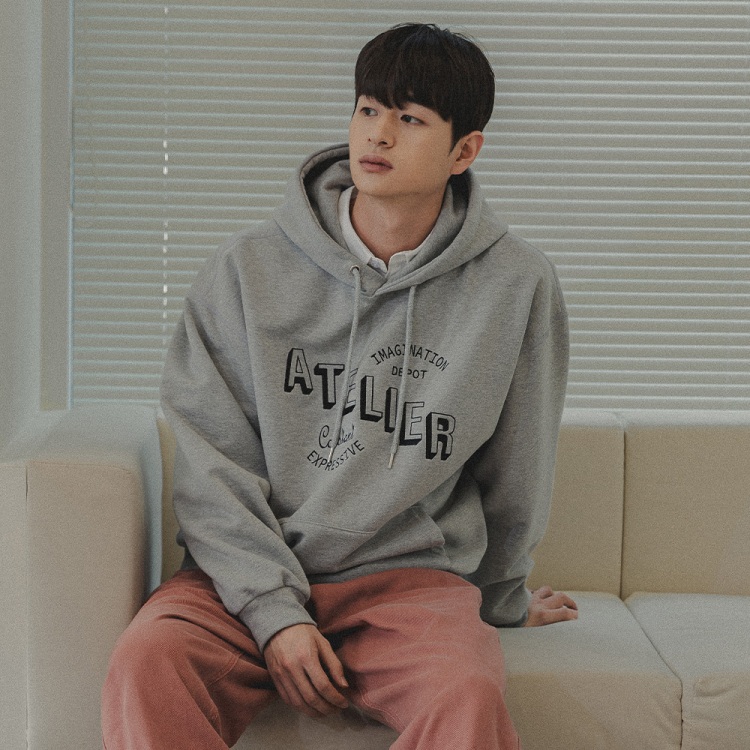 BAKKEN Bakken Atelier Hoodie BK6990_Melange Gray