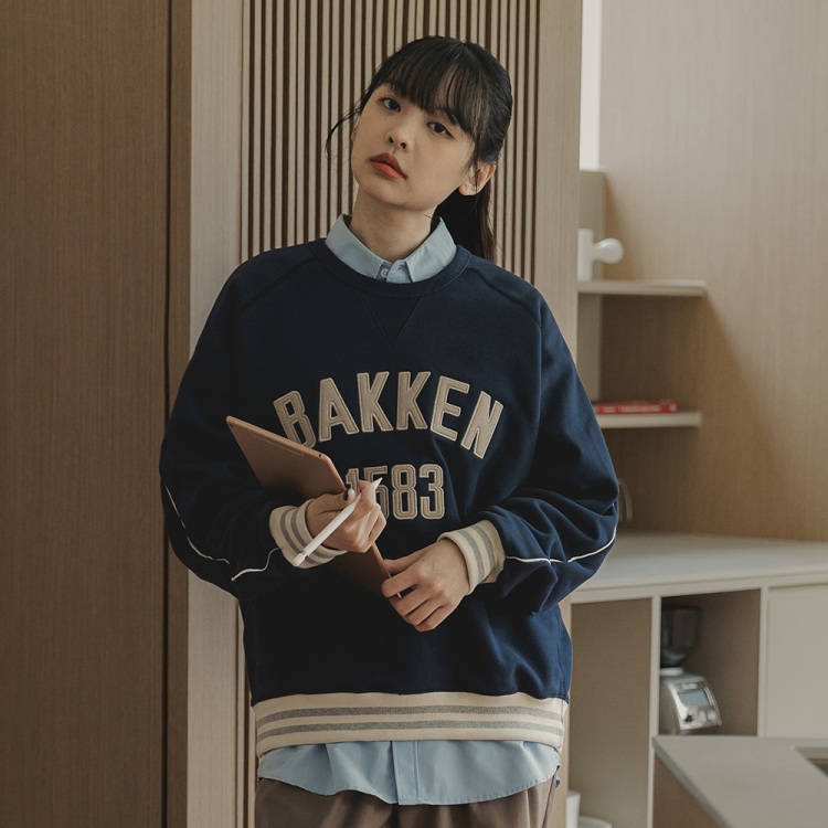 BAKKEN Bakken 1583 Track Sweatshirt BK5989_Navy