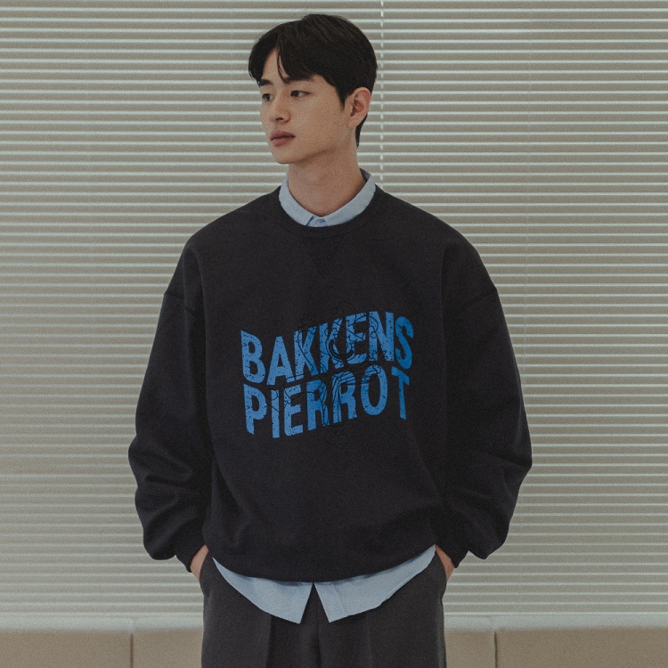 BAKKEN Bakken Pierrot Vintage Sweatshirt BK5985_Charcoal