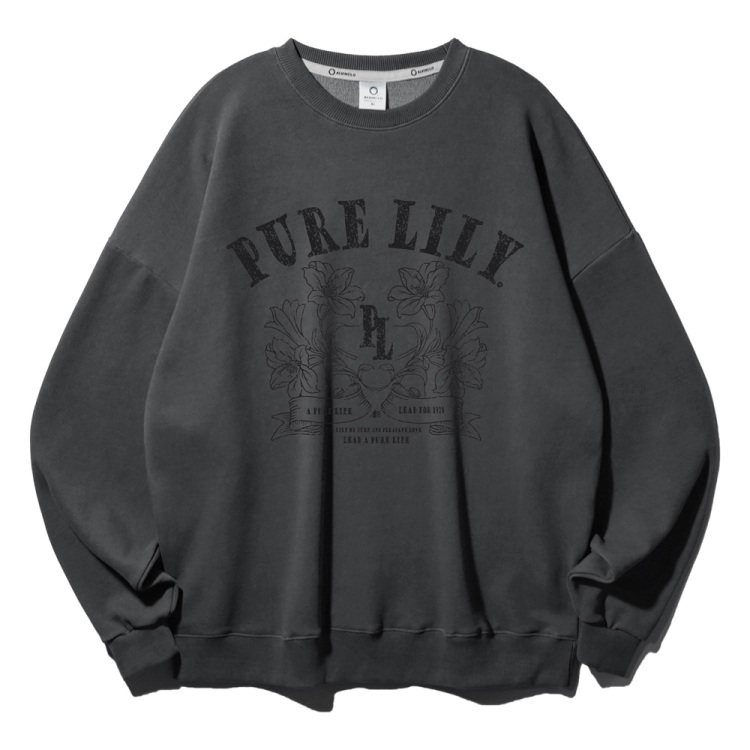 ALVINCLO ALVINCLO PURE LILY PIGMENT OVER-FIT SWEATSHIRT (2 COLOR)