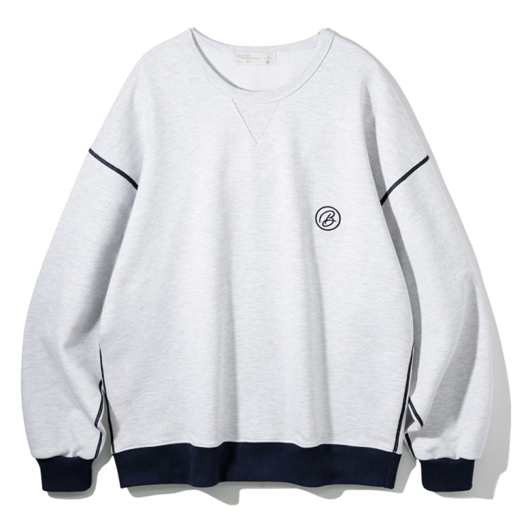 BAKKEN Bakken Essential Sweatshirt BK5981_Melange White