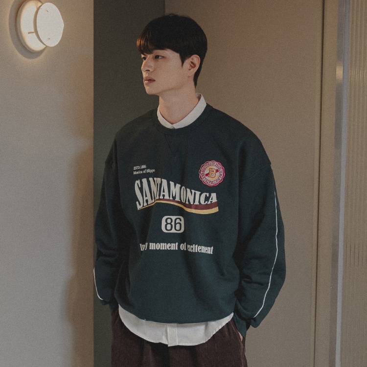 BAKKEN Bakken Santa Monica Sweatshirt BK5984_Dark Green