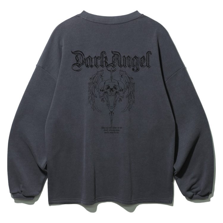 ALVINCLO ALVINCLO Dark Angel PIGMENT LONG SLEEVED T-SHIRT MLS327 (3 COLOR)