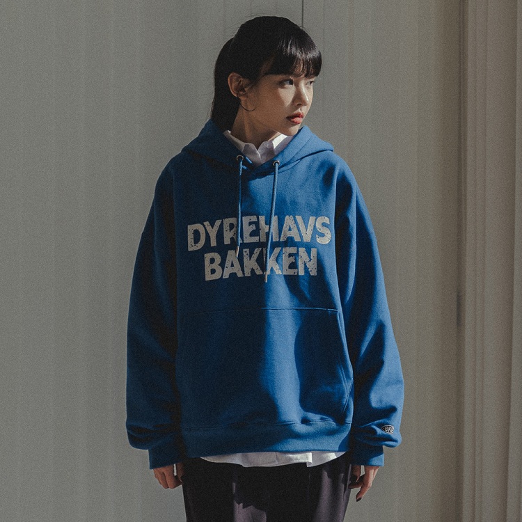 BAKKEN Bakken DYREHAVS BAKKEN Hoodie BK6988_Cobalt blue