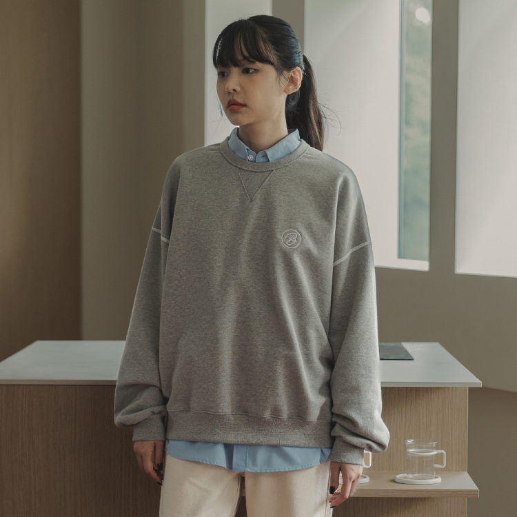 BAKKEN Bakken Essential Sweatshirt BK5981_Melange Gray