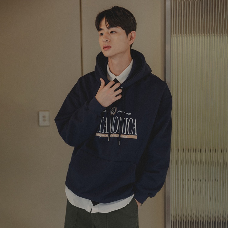 BAKKEN Bakken Santa Monica Hoodie BK6984_Navy