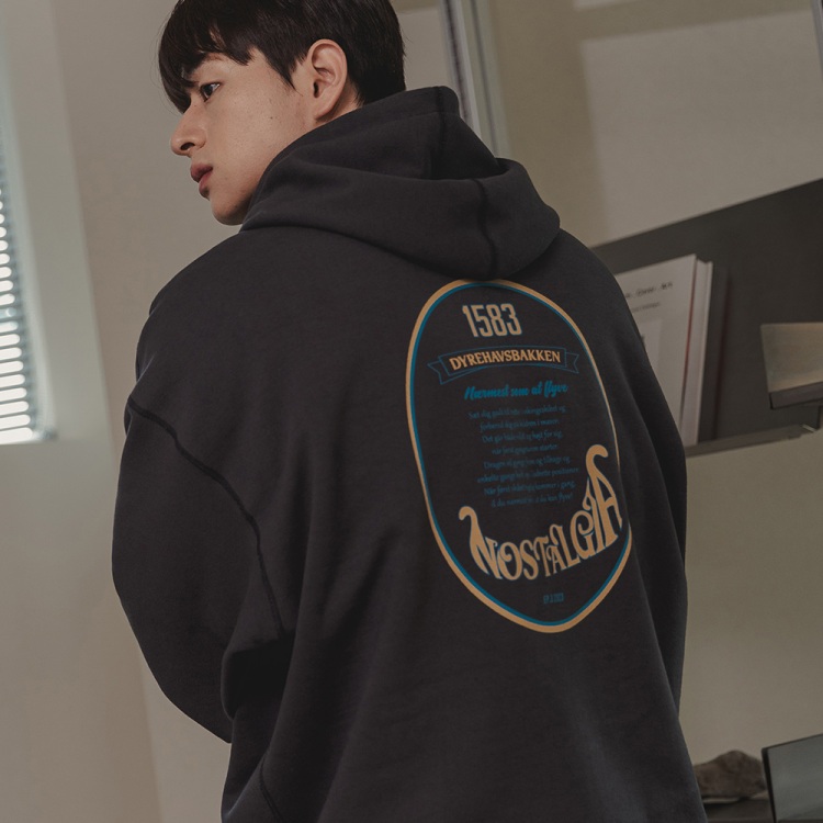 BAKKEN Bakken Nostalgia Hoodie BK6987_Charcoal