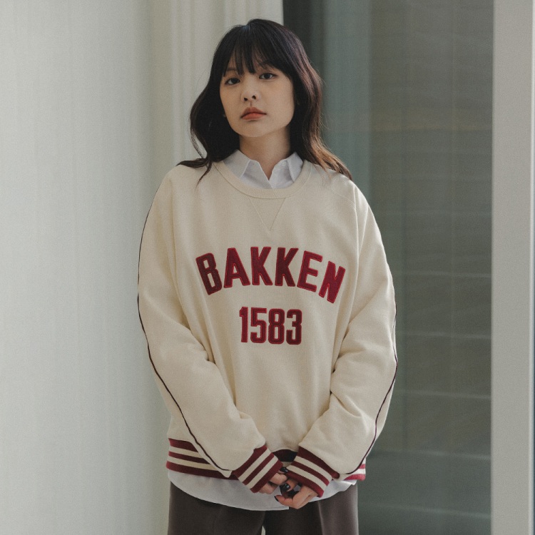 BAKKEN Bakken 1583 Track Sweatshirt BK5989_Cream