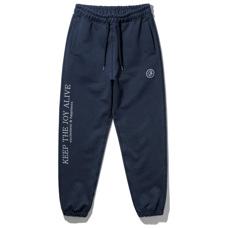 BAKKEN Bakken Keep The Joy Alive Jogger Sweat Pants BK9988_네이비