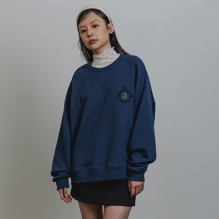 BAKKEN Bakken Coloration Raglan Sweatshirt BK5980_다크블루