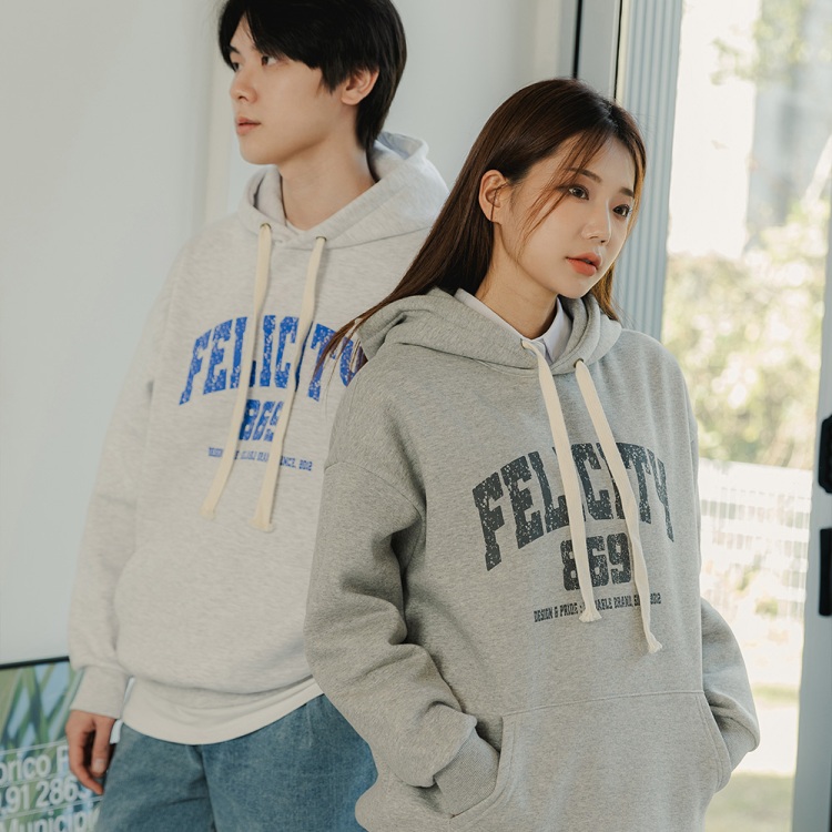 ALVINCLO ALVINCLO VINTAGE FELICITY OVER-FIT SWEAT HOODIE AVH514 (3 COLOR)