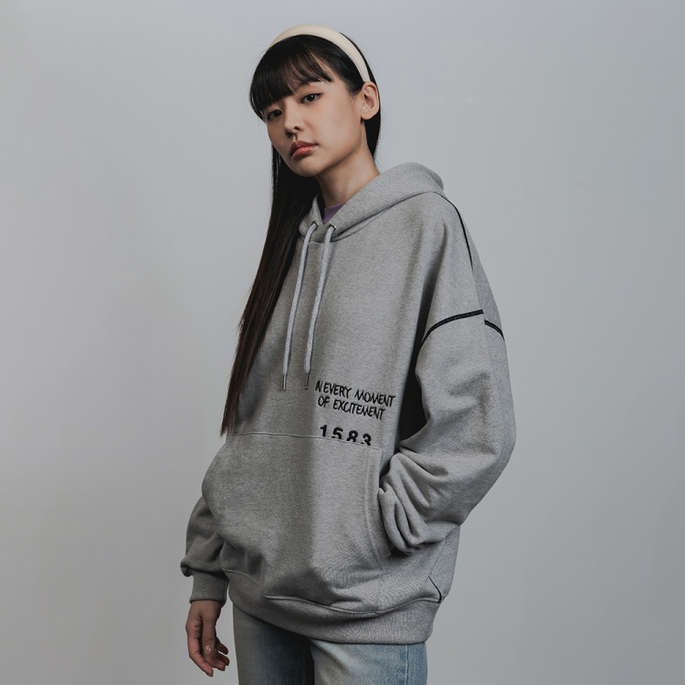 BAKKEN Bakken Every Moment Hoodie BK7988_Melange Gray