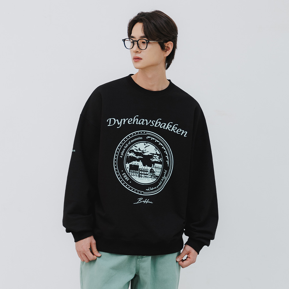 BAKKEN Bakken Place Full Of Memories Sweatshirt BK5976_black
