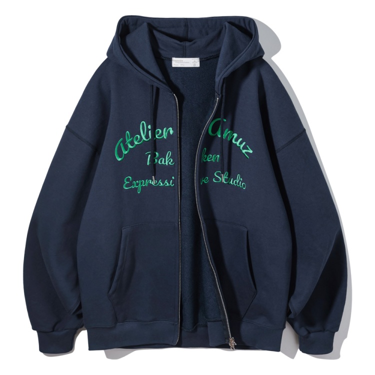 BAKKEN Bakken Atelier Amuz Hoodid zip-up BK7989_Navy