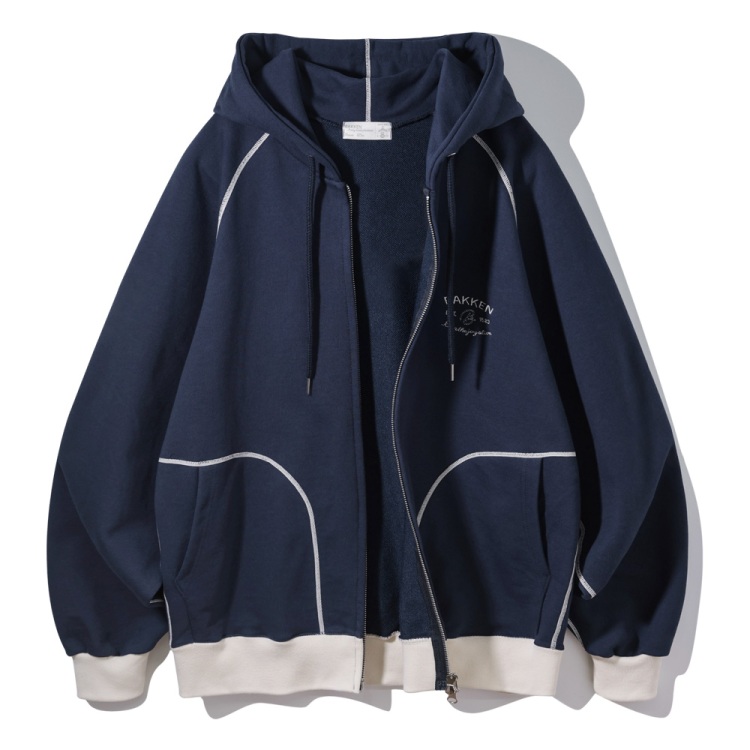 BAKKEN Bakken Essential Hoodid zip-up BK7988_Navy