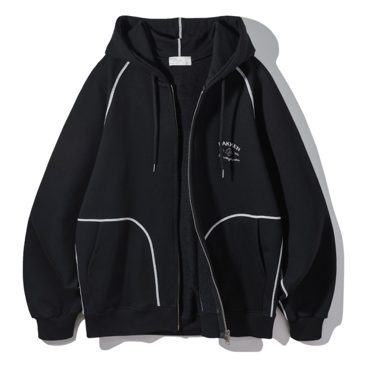 BAKKEN Bakken Essential Hoodid zip-up BK7988_Black