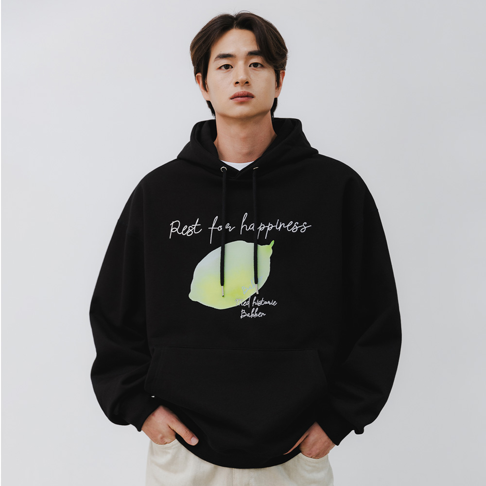 BAKKEN Bakken lime hoodie BK6798_black