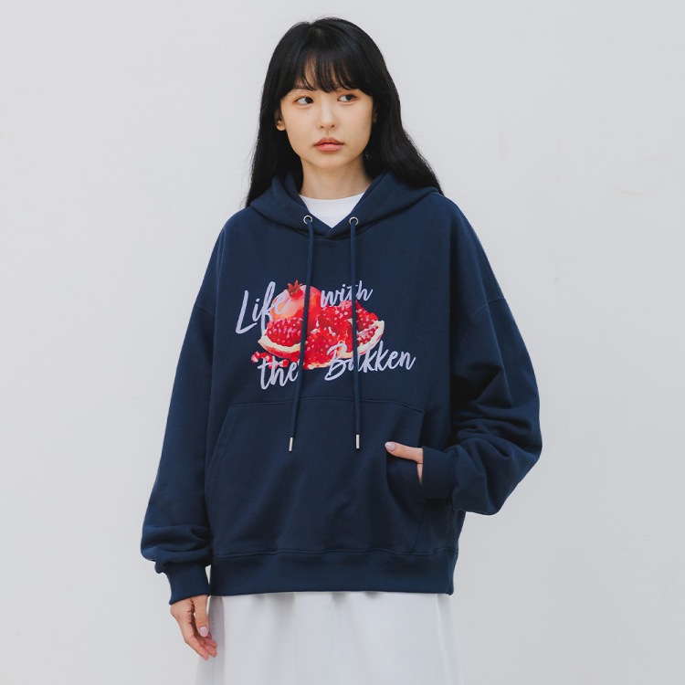 BAKKEN Bakken Pomegranate hoodie BK6796_navy