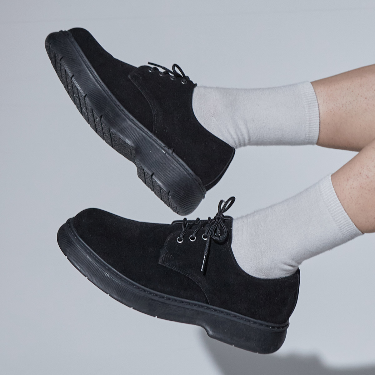 JC3600-BK 에런 4홀 오버솔 더비슈즈 블랙 [250~280mm] Aran 4