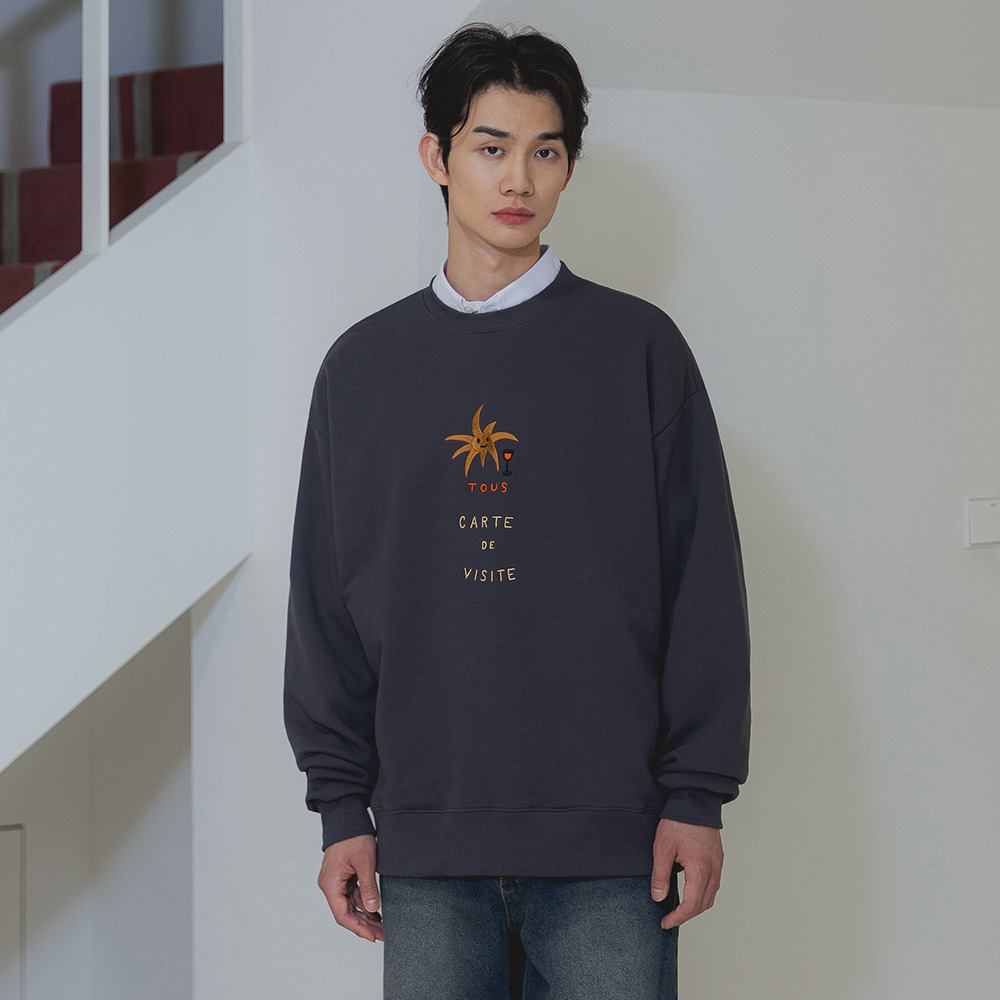 ALVINCLO ALVINCLO TOUS OVER-FIT SWEATSHIRT MAR681 (4 COLOR)