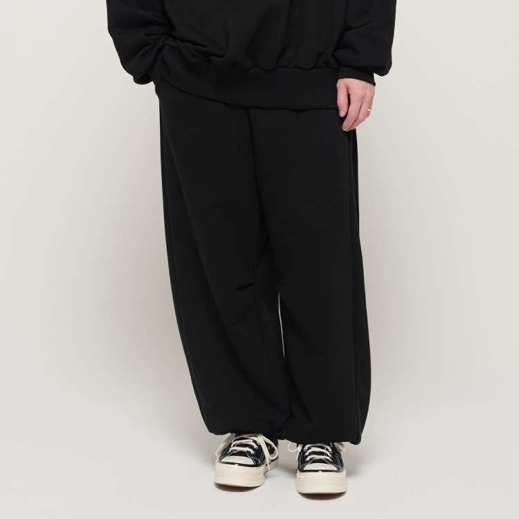 CARGOBROS NICK COMFY WIDE TERRY JOGGER PANTS (BLACK)