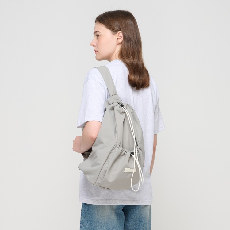 ROIDESROIS STRING POCKET SLING BAGPACK (GRAY)