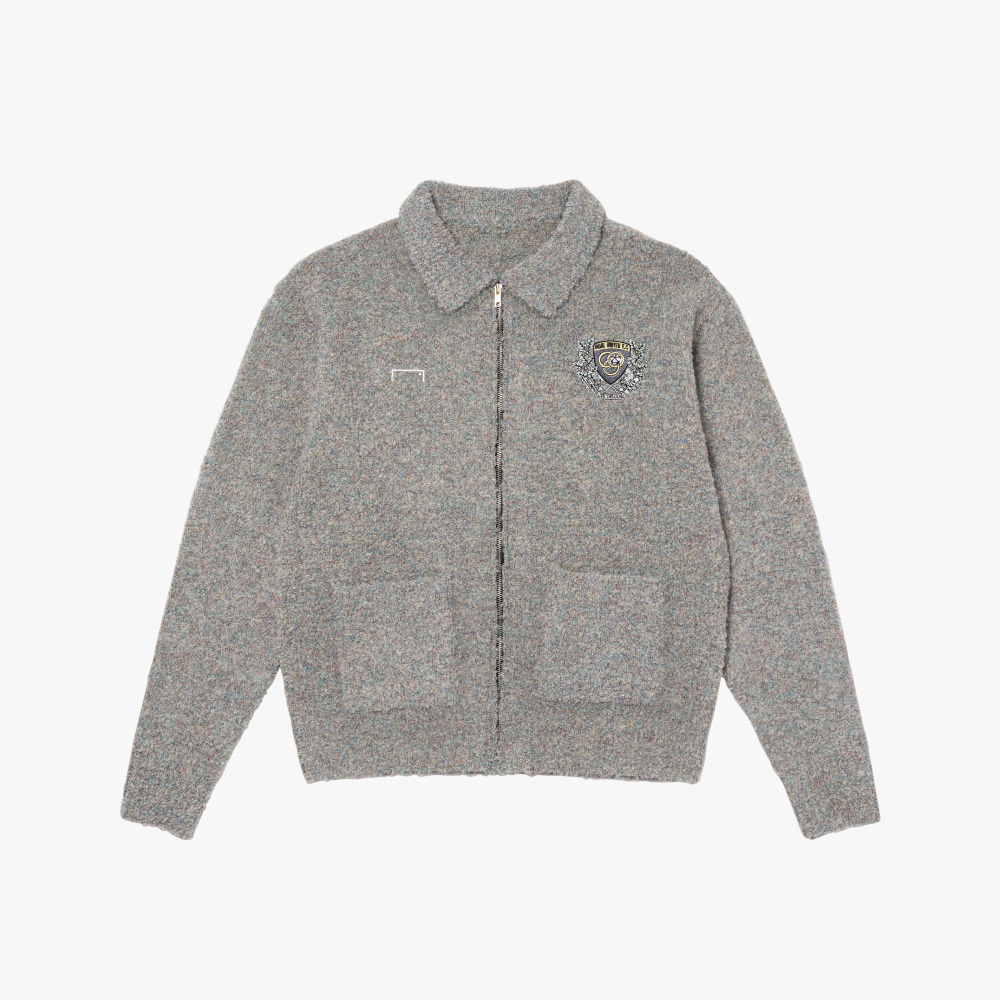 GOALSTUDIO EMBLEM FULL ZIP-UP CARDIGAN