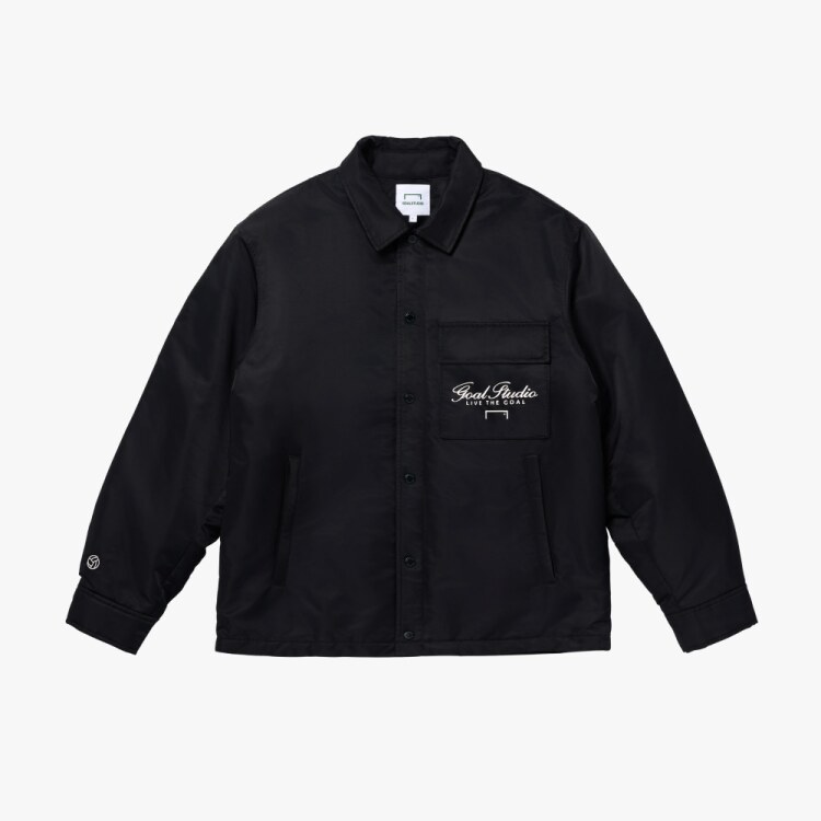 GOALSTUDIO EMBROIDERY PADDED SHIRT JACKET