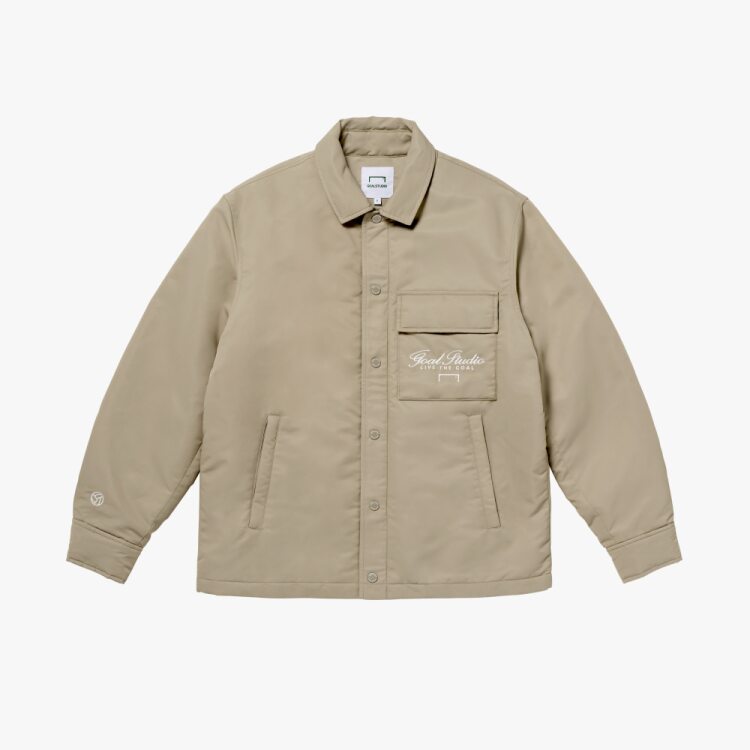 GOALSTUDIO EMBROIDERY PADDED SHIRT JACKET