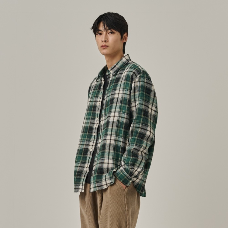 ANALOG MOOD Flannel Semi Checkered Shirt