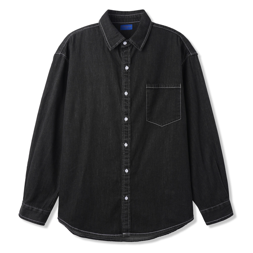 ALVINCLO [DE LUXE] ALVINCLO ONE POCKET OVER-FIT DENIM SHIRT DLX1279