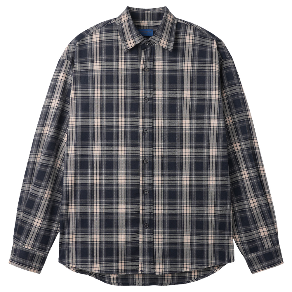 ALVINCLO [DE LUXE] ALVINCLO UNISEX SEMI OVER-FIT CHECK PATTERN SHIRT DLX1271 (4 COLOR)