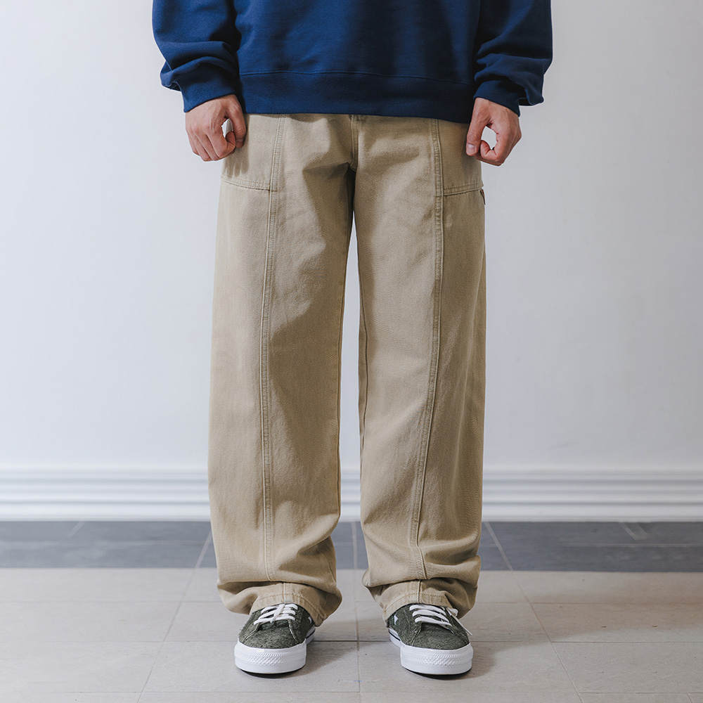 BAKKEN Bakken pigment straight fatigue pants BK8924_beige