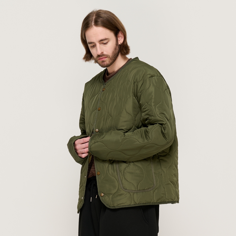 CARGOBROS WARM-UP BASIC QUILTING JACKET (KHAKI)