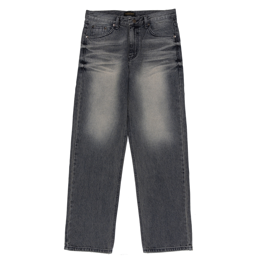 ANALOG MOOD DOMINGO WASHING SEMI WIDE DENIM PANTS (GRAY)