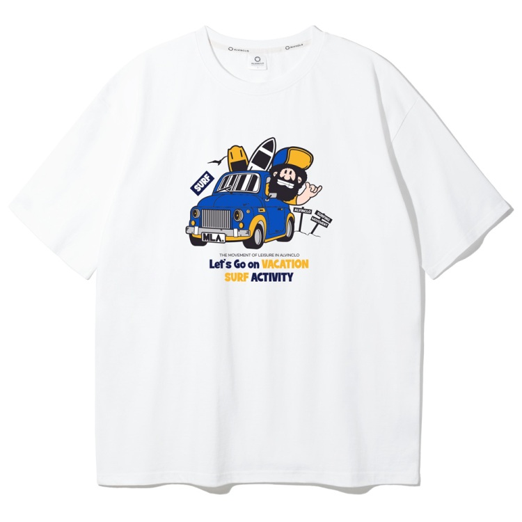 ALVINCLO 앨빈클로 드라이빙 서핑 오버핏 반팔티 AST4987 (3 COLOR)