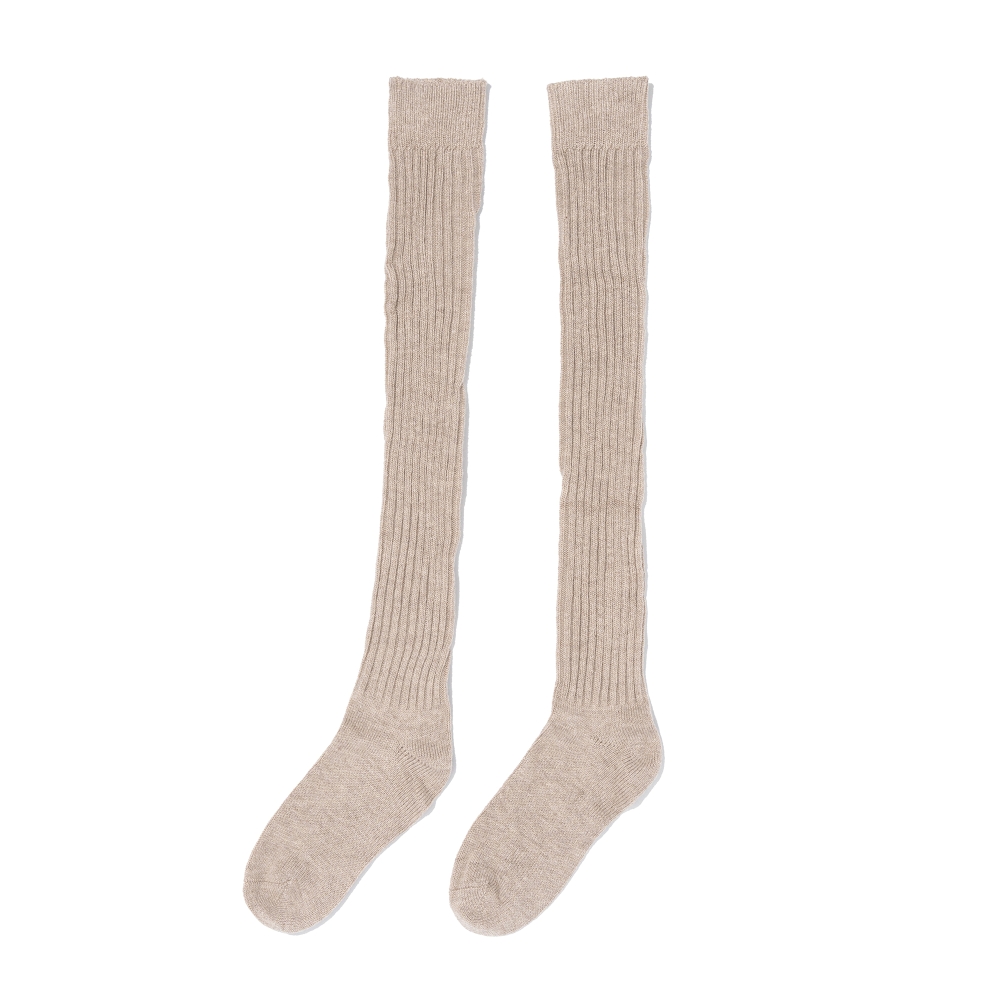 CARGOBROS FOR WOMAN Classic Ribbed Knee Socks (BEIGE)