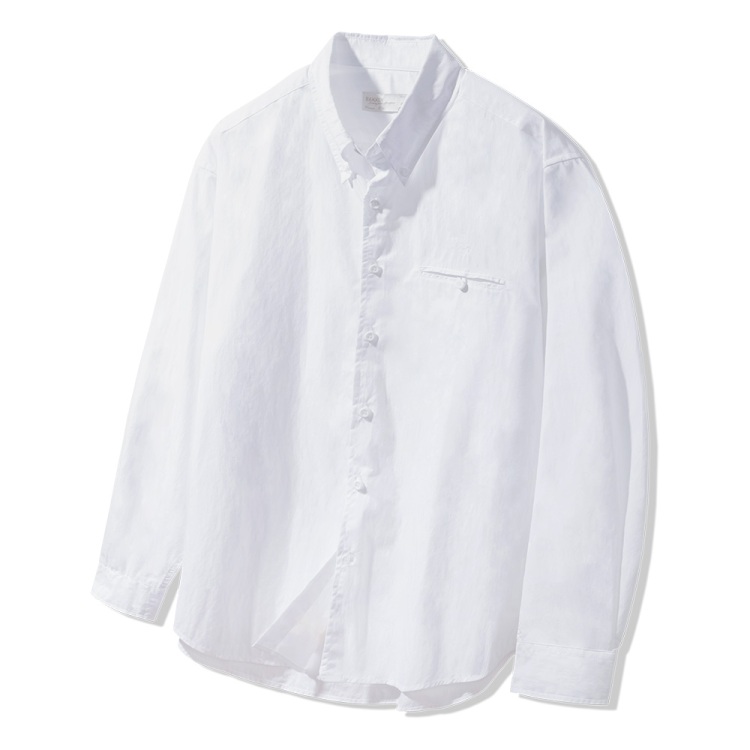 BAKKEN Bakken Pocket Button Paper Shirts BK8921_WHITE