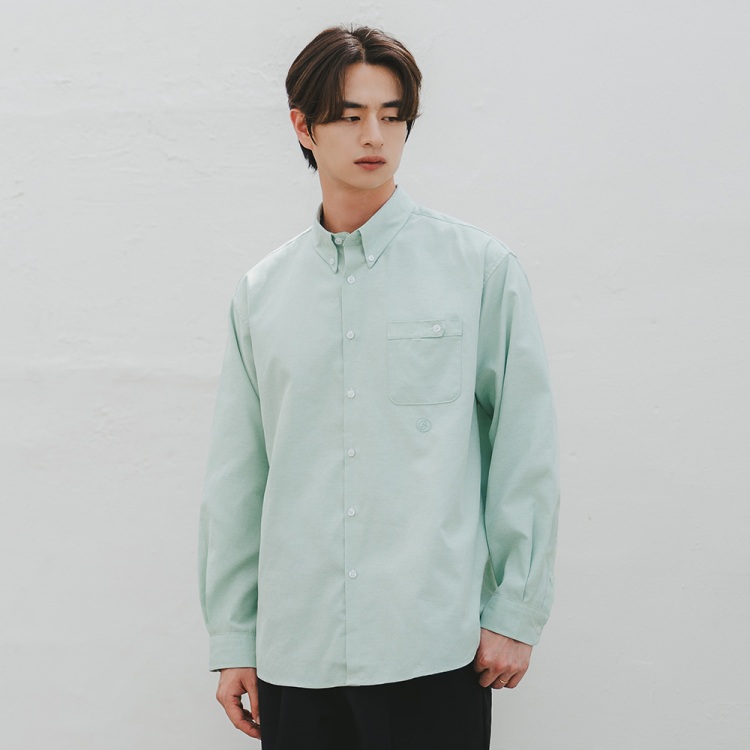 BAKKEN Bakken Classic Pocket Oxford Shirt BK8922_Mint