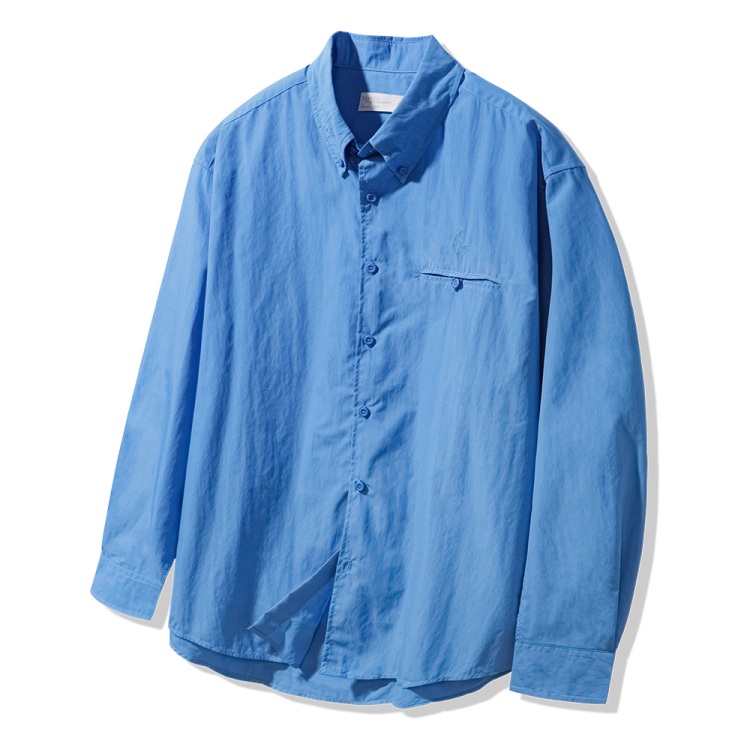 BAKKEN Bakken Pocket Button Paper Shirts BK8921_BLUE