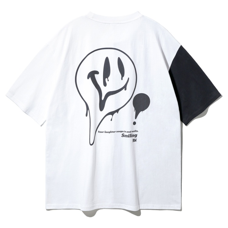 ALVINCLO 앨빈클로 리버설 스마일링 오버핏 반팔티 AST4834 (2 COLOR)